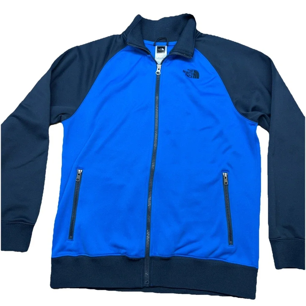 The North Fave Full Zip Polyester Pullover, Boys XL, 2‎ Tone Blue